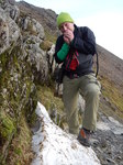 DSCN0189 Marijn standing on snow patch by Pyg track.JPG